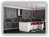 Kitchen Cabinets in Shaker Gray